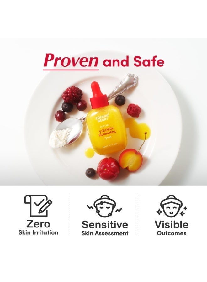 إيكوال بيري سيروم فيتامين إيلوميناتينج – سيروم فيتامين سي المضيء مع النياسيناميد | يقوي حاجز الجلد | يرطب باستخدام السيراميد وحمض الهيالورونيك، 1.01 أونصة / 30 مل - Image 5